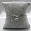 #PA220 - Pulsera Estrella De David Con Zirconia Plata - LL2.5