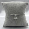 #PA220 - Pulsera Estrella De David Con Zirconia Plata - LL2.5