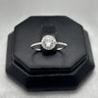 #AD345- Anillo Con Piedra Zirconia Plata - F1.0
