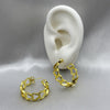 #ARRL141 - Arracada De Corazones Oro Laminado 18K