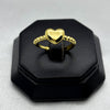 #AOL141 - Anillo Ajustable Corazón Oro Laminado 18K