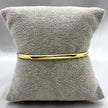 #PAL149 - Pulsera Rigída Clavo Con Zirconia Oro Laminado 18K
