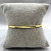 #PAL149 - Pulsera Rigída Clavo Con Zirconia Oro Laminado 18K