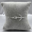 #PA219 - Pulsera Ancla Con Zirconia Plata - A09/2.4