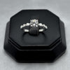 #AD142 - Anillo Relieve Con Zirconia Plata - A08/2.1