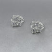 #H109 - Huggie Mariposa Con Zirconia Plata - A15/3.0