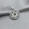 #D485 - Dije Estrella De David Con Zirconia Plata - A09/2.1