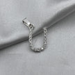 #D459 - Dije Letra Con Zirconia Plata - B09/1.3