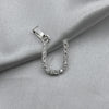 #D459 - Dije Letra Con Zirconia Plata - B09/1.3