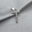 #D459 - Dije Letra Con Zirconia Plata - B09/1.3