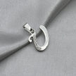 #D561 - Dije Letras Con Zirconia Plata- B09/1.5