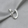 #D561 - Dije Letras Con Zirconia Plata- B09/1.5