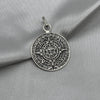 #D120 - Dije/Medalla Calendario Azteca Plata Pavonada - A13/4.8