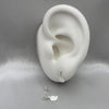 #BR291 - Broquel Margarita Con Zirconia Plata - F44