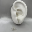 #BR283 - Broquel Llave Con Zirconia Plata - F80