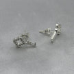 #BR283 - Broquel Llave Con Zirconia Plata - F80
