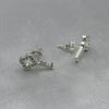 #BR283 - Broquel Llave Con Zirconia Plata - F80