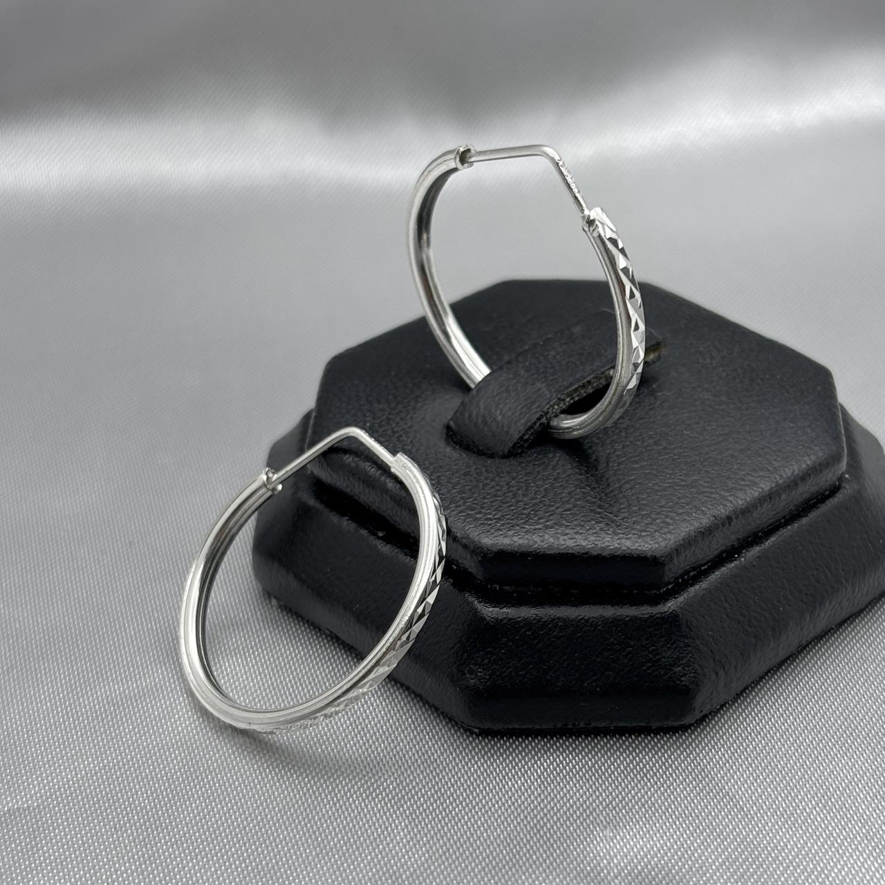 #ARR137 - Arracada Redonda Diamantada Plata - CE4.3