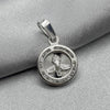 #D323 - Dije Circular Espíritu Santo Con Zirconia - LL1.5