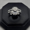 #AL116 - Alianza De Sol Y Luna Con Zirconia Plata - IC4.3