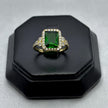 #AD10131 - Anillo Solitario Piedra Cuadrada Zirconia Oro 10K - H01/2.5