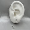 #BR292 - Broquel Corazón Mini Con Piedra Zirconia Plata - F42