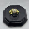 #AOL146 - Anillo Ajustable Corazón Con Zirconia Oro Laminado 18K