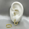 #ARL103 - Arete Aro Oval De Oro Laminado 18K