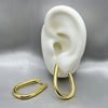 #ARL105 - Arete Oval De Oro Laminado 18K