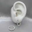 #H201 - Huggie Circular Con Piedra Zirconia Plata - B08/2.6