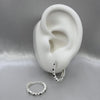 #H201 - Huggie Circular Con Piedra Zirconia Plata - B08/2.6