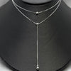 #G264 - Gargantilla Doble Elegante Esferas Plata - B14/2.7