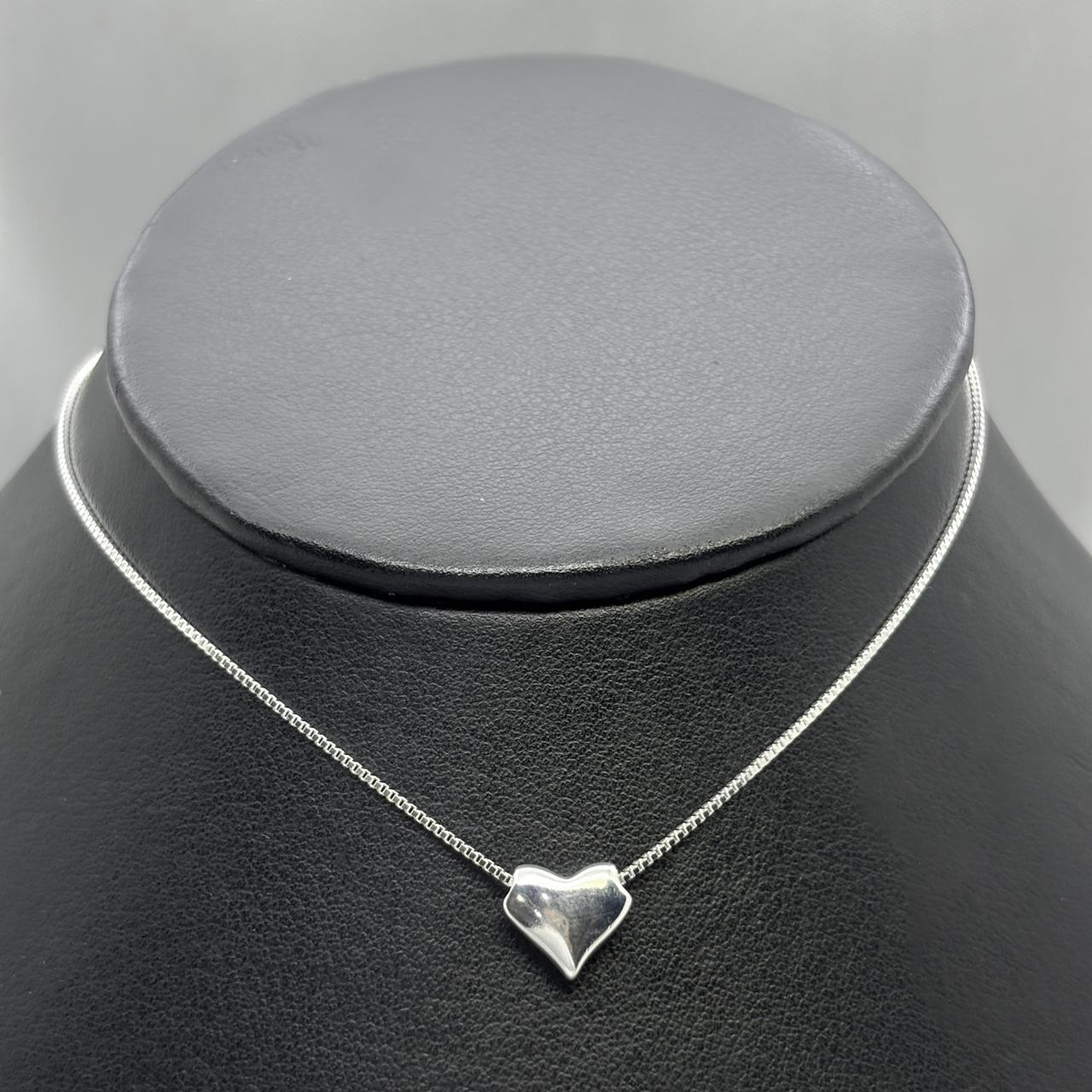 #G267 - Gargantilla Corazón Plata - B14/3.1