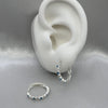 #H201 - Huggie Circular Con Piedra Zirconia Plata - B08/2.6