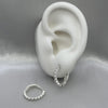 #H201 - Huggie Circular Con Piedra Zirconia Plata - B08/2.6
