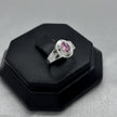 #AD314 - Anillo Graduación Kinder Con Zirconia Plata - F1.4