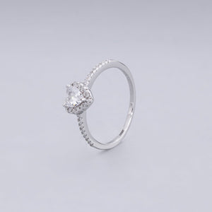 #AD149 - Anillo Corazón Plata - MI2.2