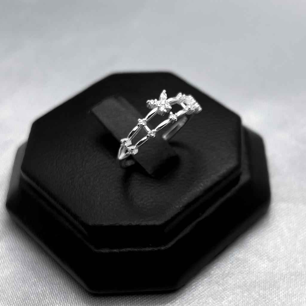 #AD400 - Anillo De Mariposa De Plata - IC1.4