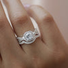 #AL108 - Alianza/Anillo Doble De Plata - IP4.8