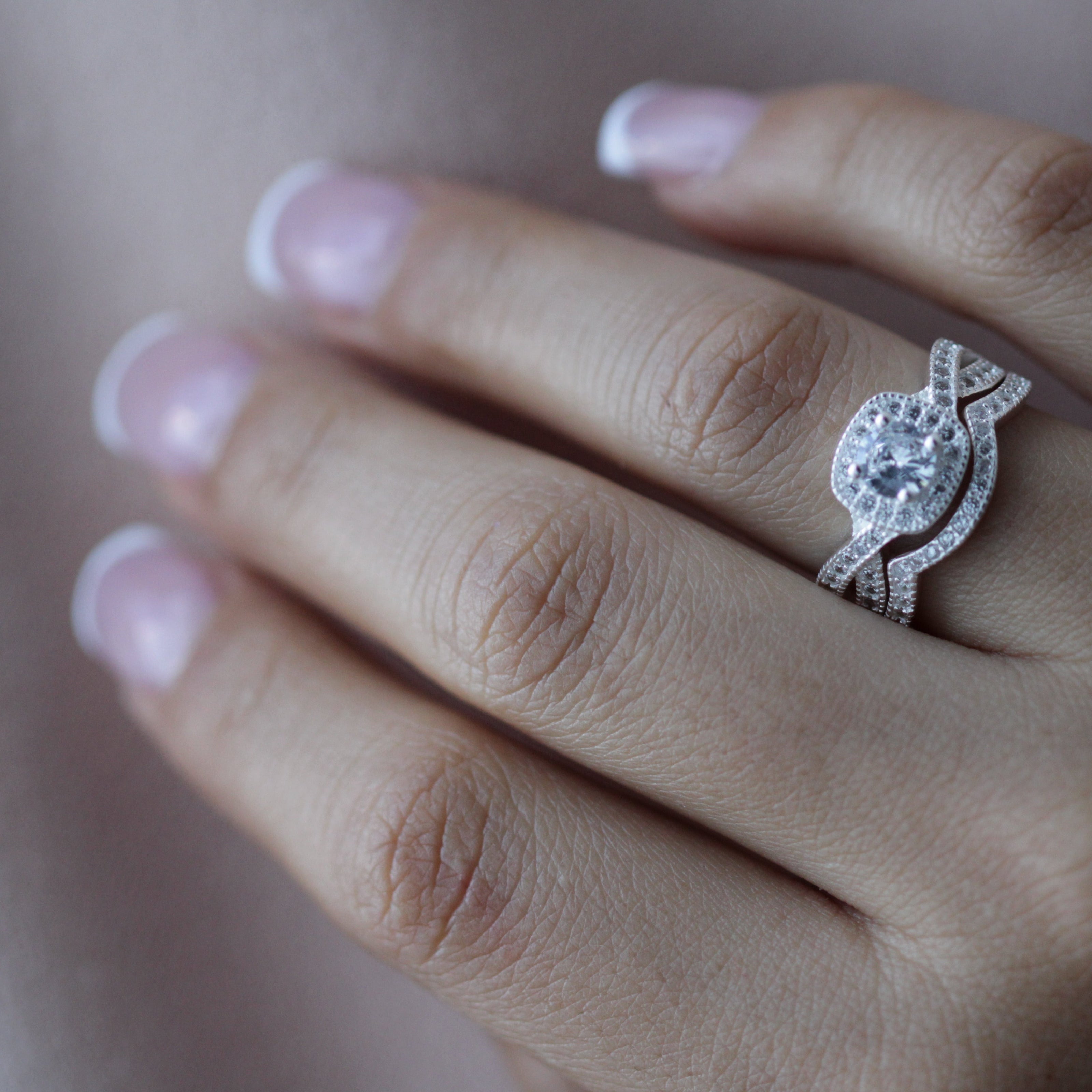 #AL108 - Alianza/Anillo Doble De Plata - IP4.8