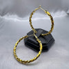 #ARRL119 - Arracada Torzal De Oro Laminado De 18k