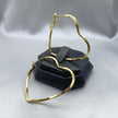 #ARRL133 - Arracada De Corazón De Oro Laminado De 18K