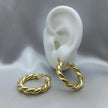 #ARRL136 -Arracada De Oro Laminado De 18K