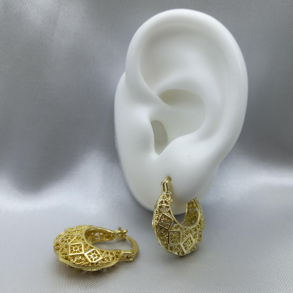 #ARRL137 - Arracada De Oro Laminado De 18K