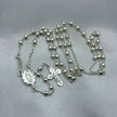#MR136 - Rosario Virgen De Guadalupe Liso Plata - 3mm - C06/8.0