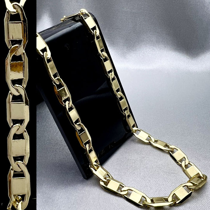 #COL116 - Cadena Gucci 150 - 6 mm - De Oro Laminado De 18K