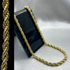#COL121 - Cadena Torzal 060 - 4 mm - De Oro Laminado De 18K