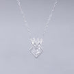 #G142 - Gargantilla De Diamante y Corona De Plata - IP3.0