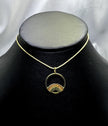 #GOL134 - Gargantilla Circular Con Arco Iris De Oro Laminado De 18K