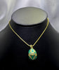 #GOL137 - Gargantilla De Huevo De Fabergé De Oro Laminado De 18K